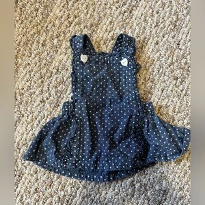 Polka Dot Denim baby Dress